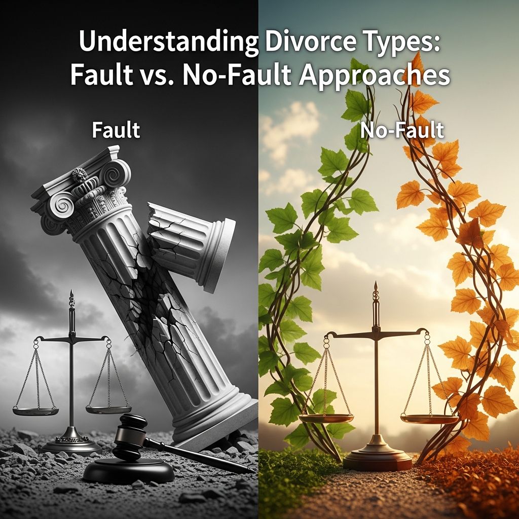 Understanding Divorce Types: Fault vs. No-Fault Approaches Navigate divorce options: Learn how fault and no-fault divorces differ in process, cost, and outcomes.