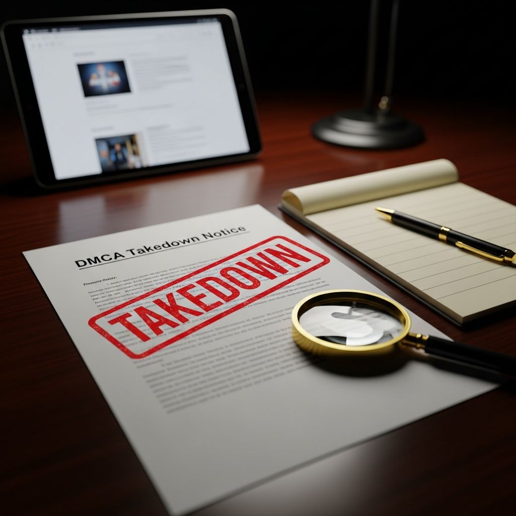 Master the DMCA takedown process: Understand notices, craft counter-notices, and protect your online content effectively.