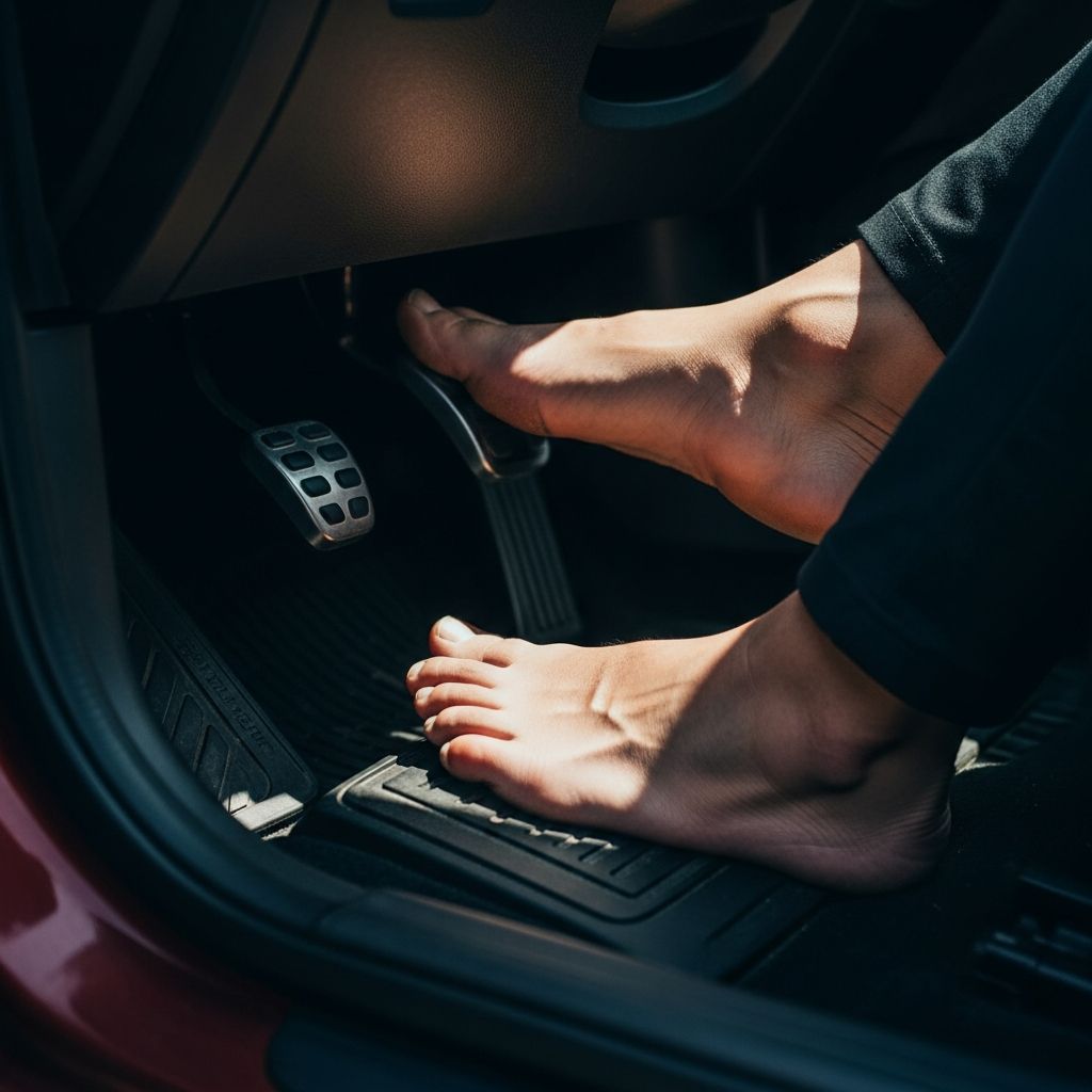 Uncover the truth about driving without shoes: legal nationwide, but packed with safety pitfalls and potential legal pitfalls.