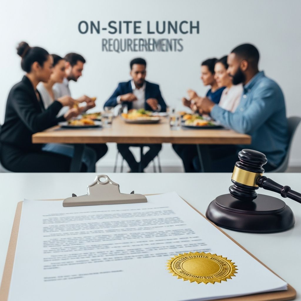 Understand what employers can legally require during employee lunch breaks.