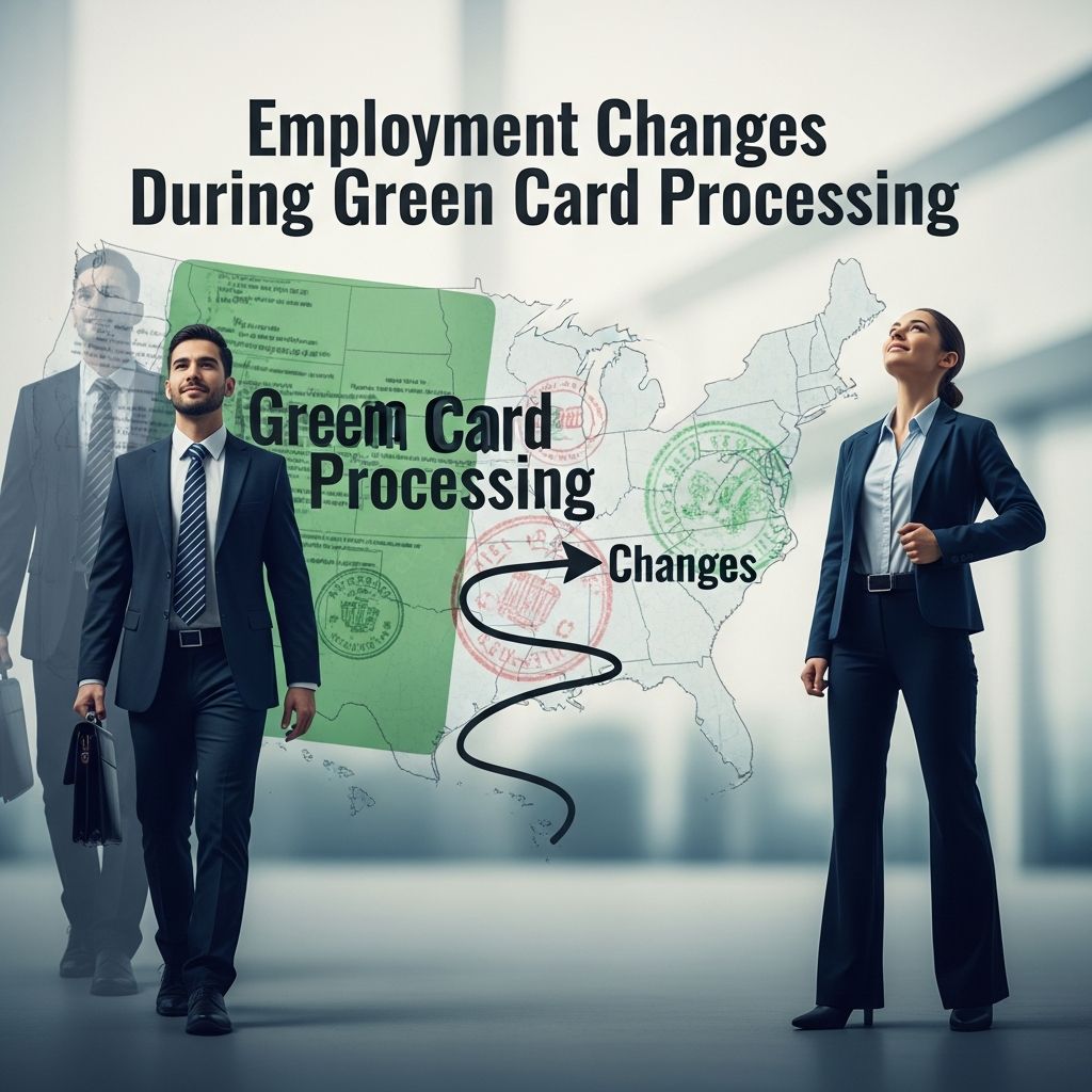 Navigate job transitions strategically while pursuing permanent residency without derailing your application.