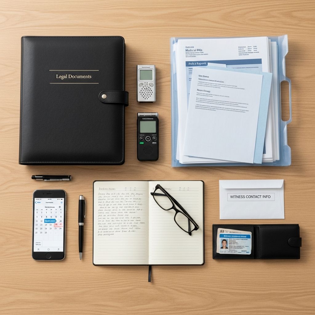 Discover the critical documents and preparations to bring to your personal injury consultation for a stronger case evaluation.