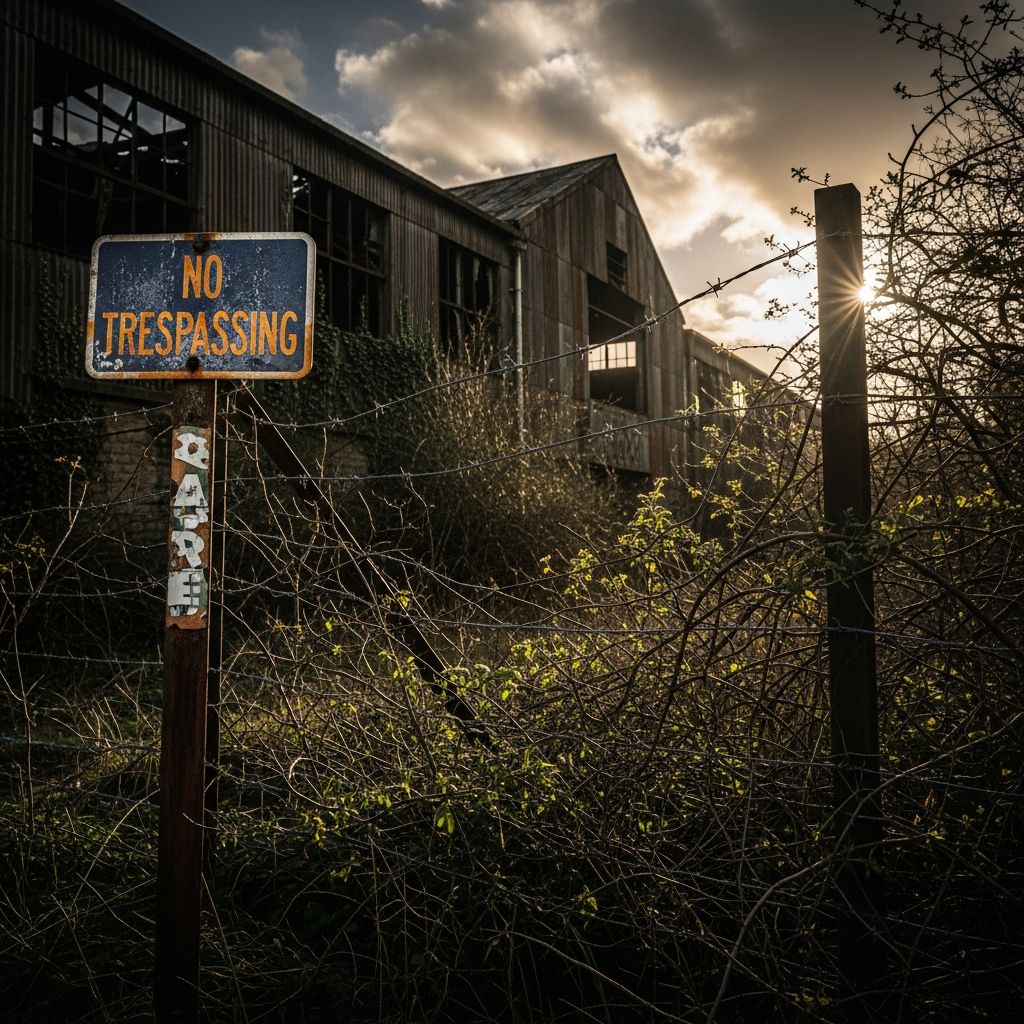 Uncover the legal risks of venturing into forsaken structures and how to stay on the right side of the law while satisfying curiosity.