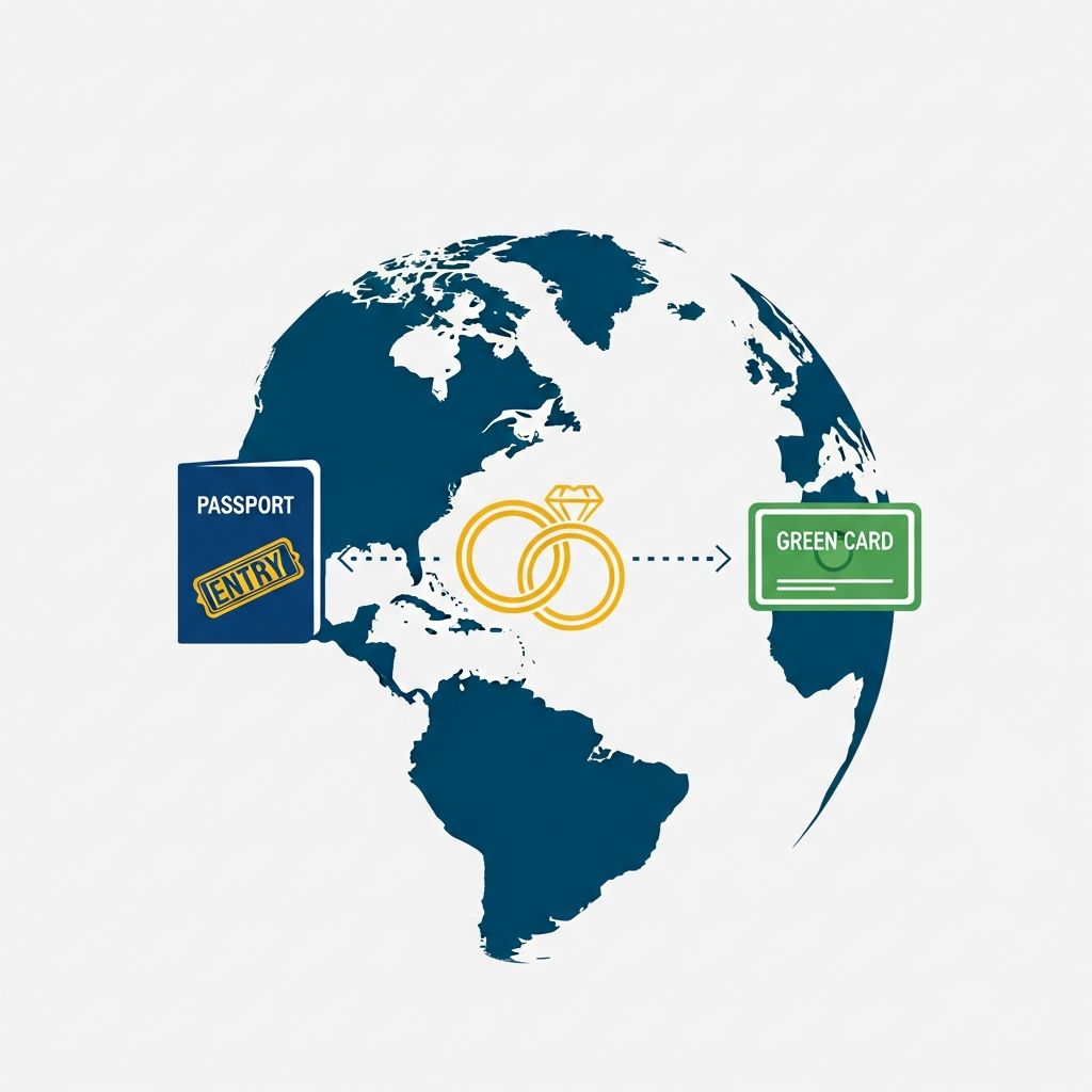 Can your fiancé enter on Visa Waiver, marry, and adjust to green card? Expert guide on risks, rules, and safer K-1 paths.
