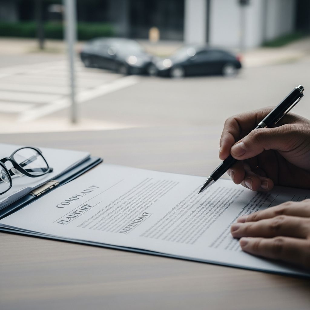 Master the step-by-step process of filing a car accident lawsuit to secure fair compensation after a collision.