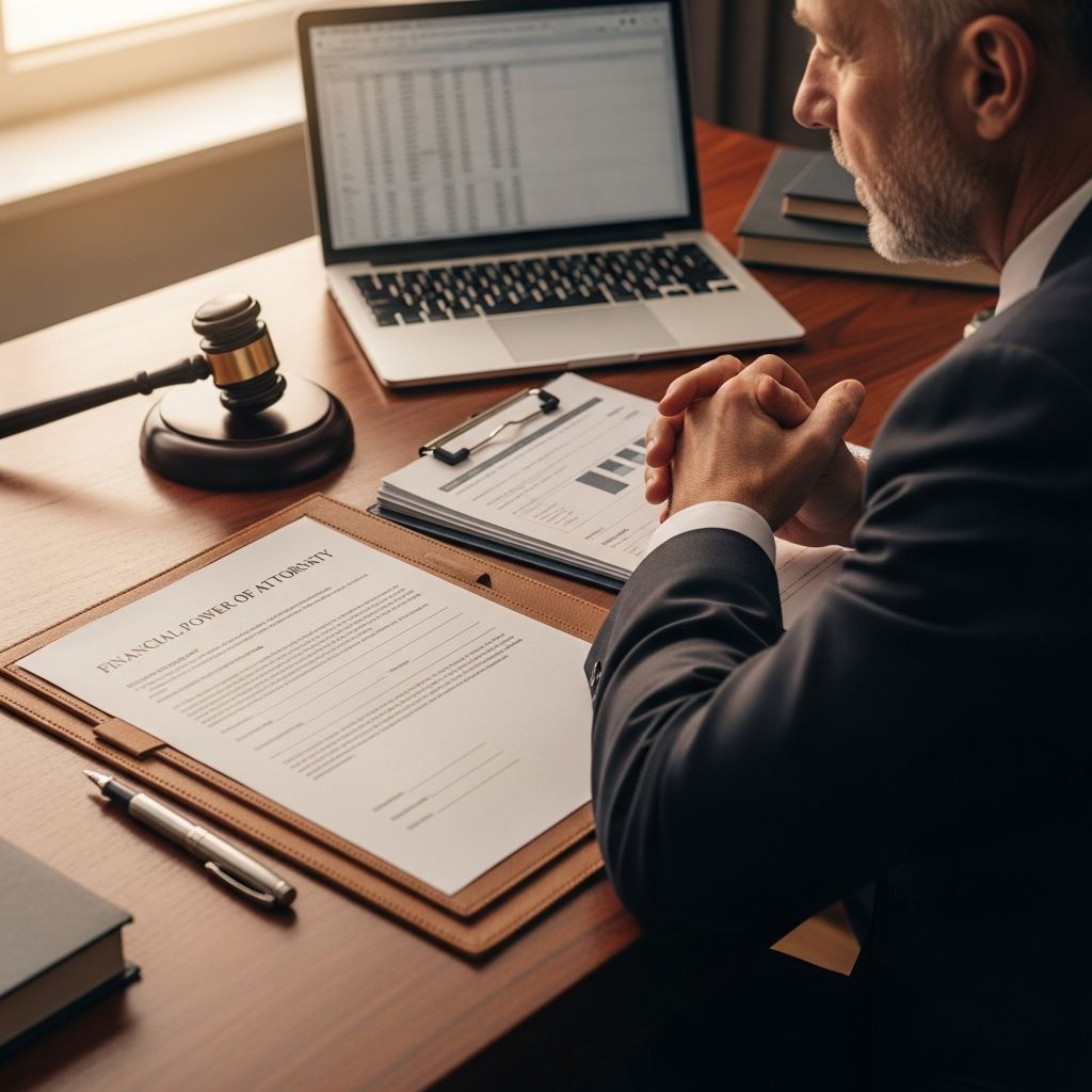 Secure your financial future with a durable power of attorney document.