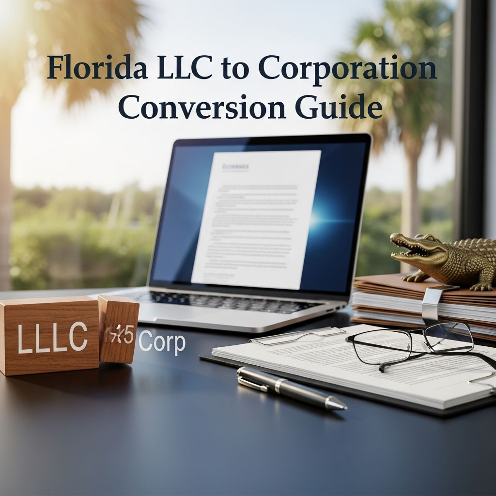 Comprehensive guide to seamlessly transform your Florida LLC into a corporation or S corp for optimal growth and tax strategy.