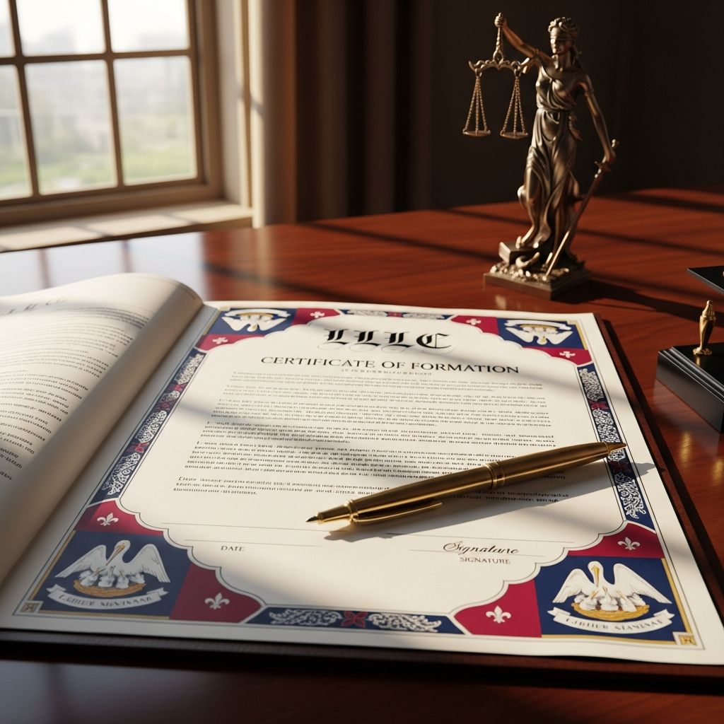 Step-by-step process to establish your Louisiana LLC, from naming to ongoing compliance for business success.