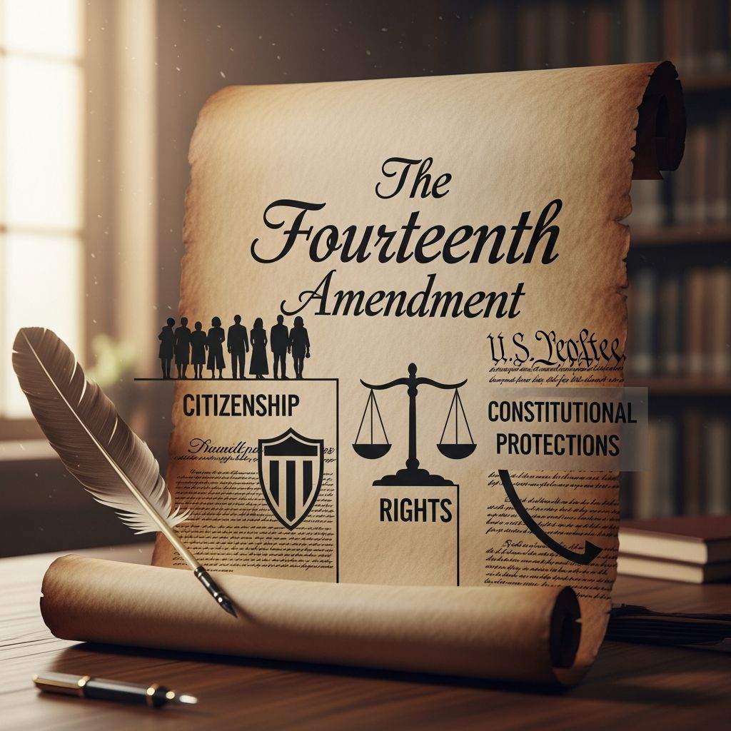 Understanding the 14th Amendment: A comprehensive guide to citizenship, equal protection, and due process rights.