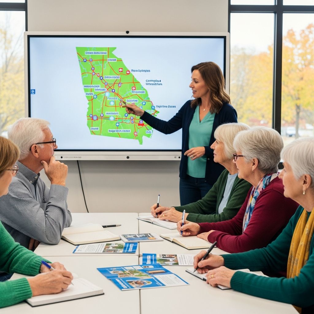 Essential guide to Georgia's driving rules for seniors, including renewals, vision tests, and safety measures for older motorists.