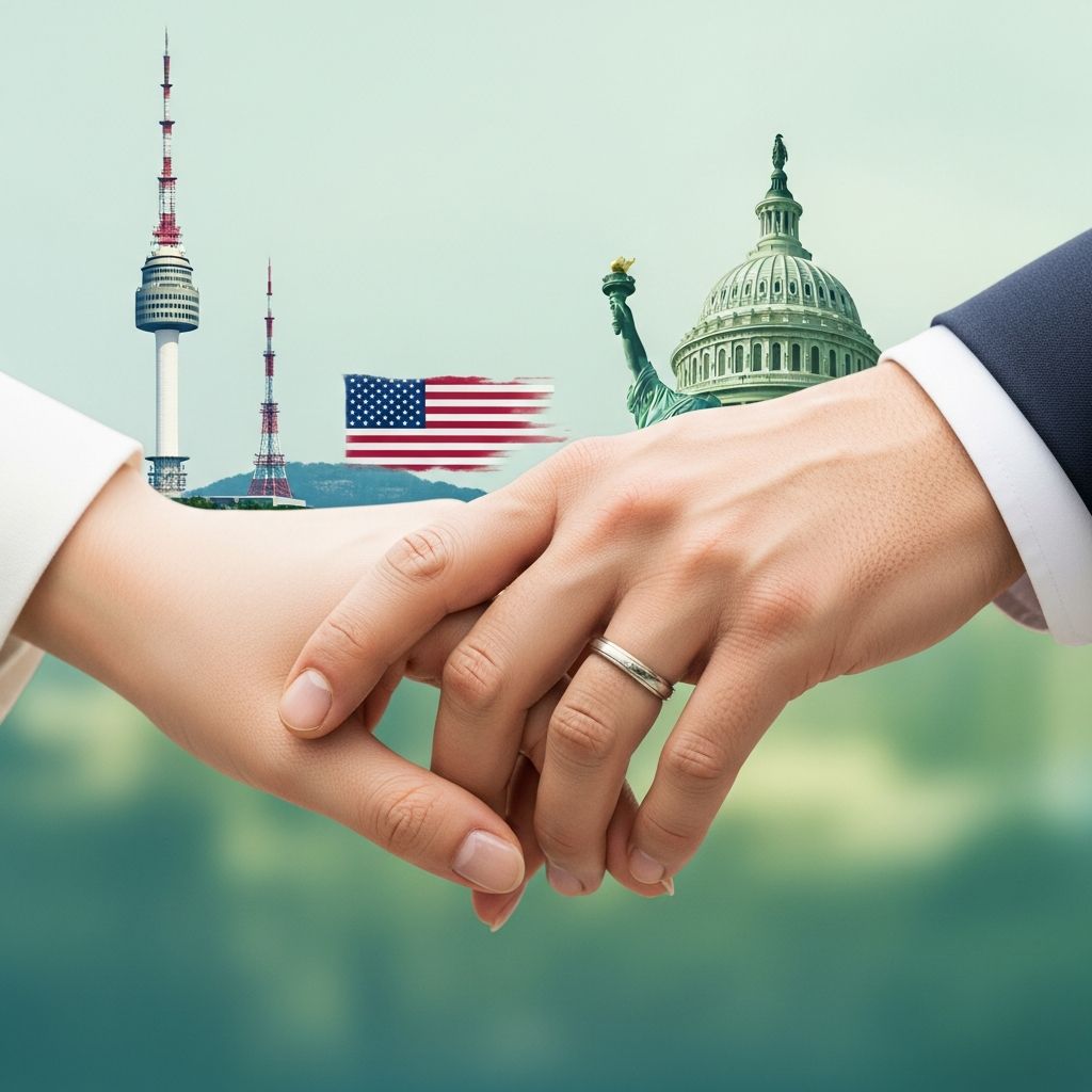 Comprehensive steps for U.S. permanent residency through marriage to a South Korean national, covering visas, petitions, and adjustments.