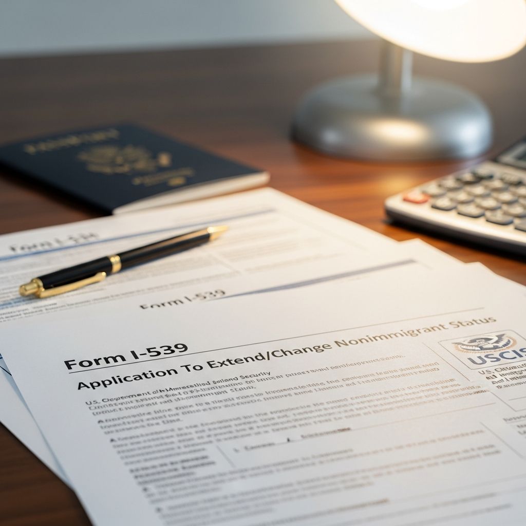 Master Form I-539 to extend or change nonimmigrant status: eligibility, filing steps, documents, fees, and tips for approval.
