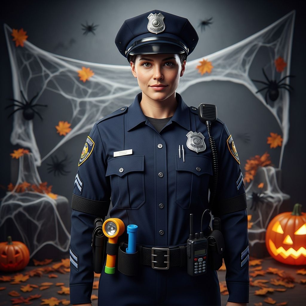 Understand the legal implications of wearing a police officer costume on Halloween and avoid criminal charges.
