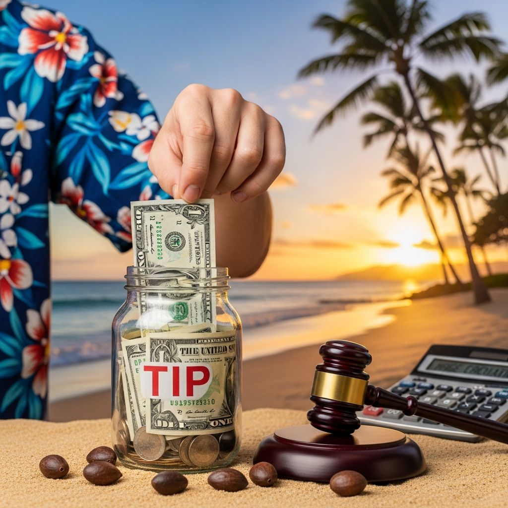 Comprehensive guide to Hawaii's minimum wage rules, tip credits, and protections for tipped employees through 2028 and beyond.