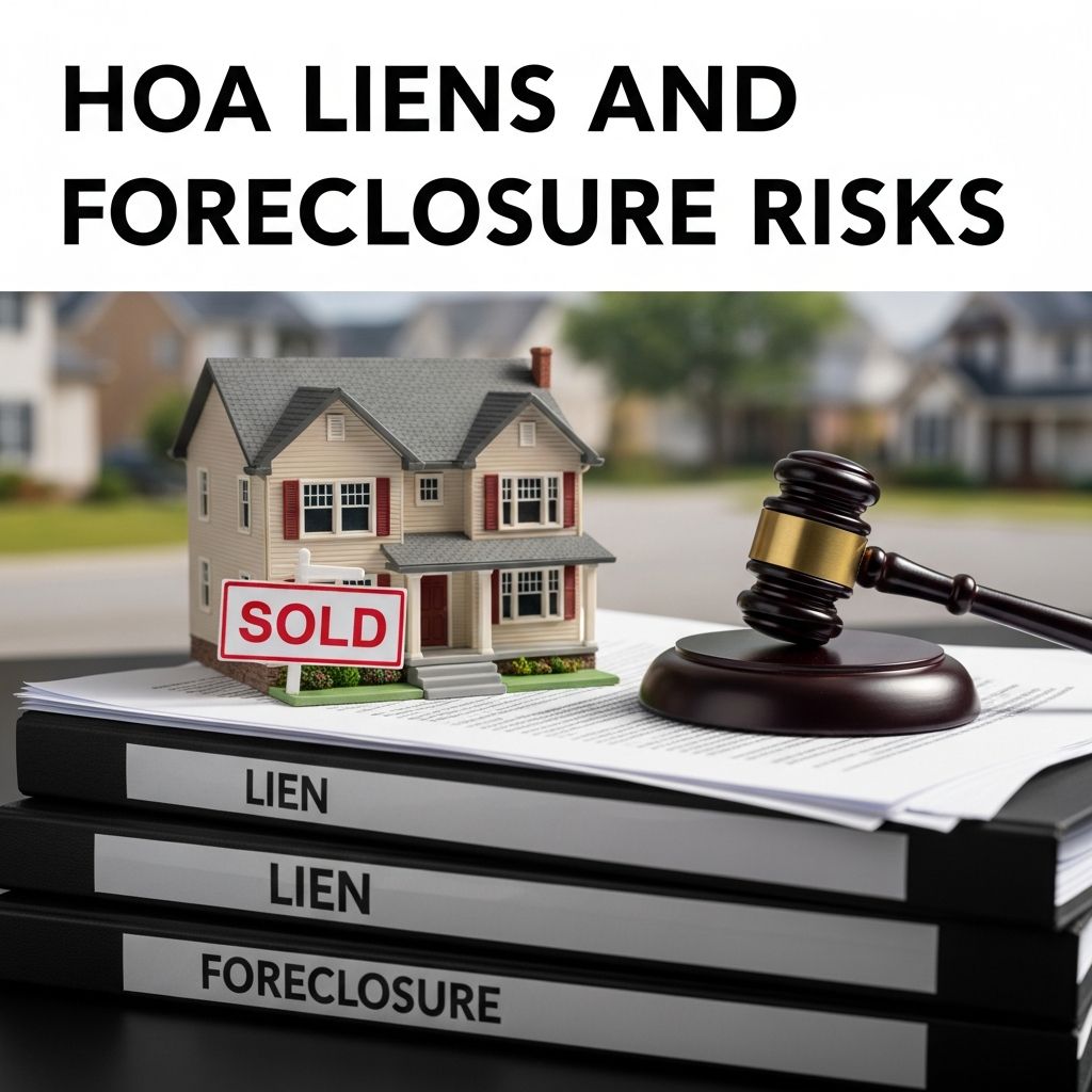 Understand how homeowners associations enforce unpaid dues through liens and potential property foreclosures across U.S. states.