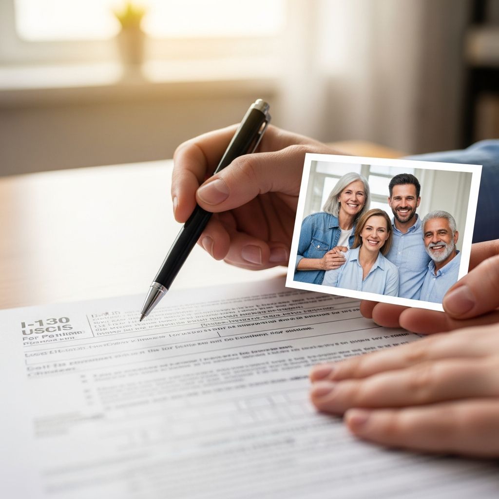 Complete guide for U.S. citizens sponsoring married sons or daughters over 21 for green cards via Form I-130.