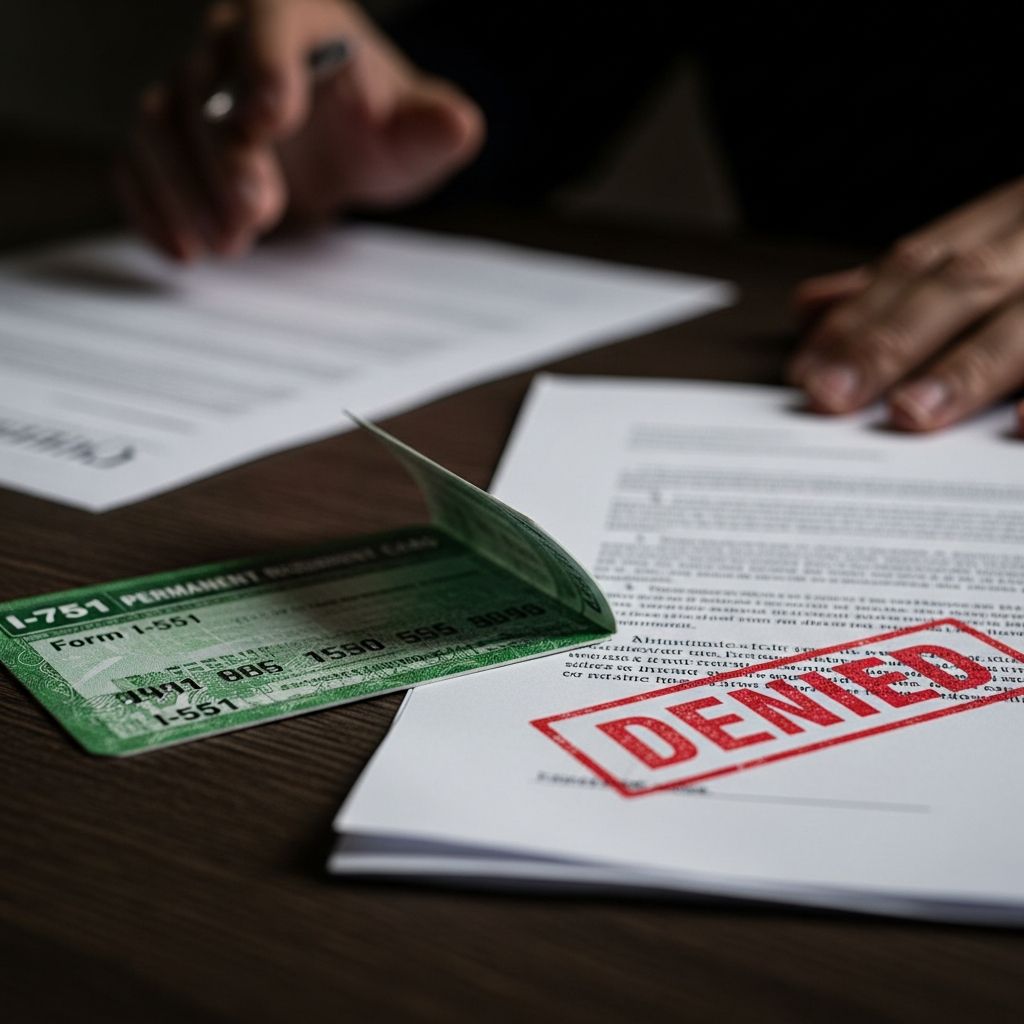 Discover critical actions to take if USCIS denies your I-751 petition, from motions to court defenses for retaining residency.