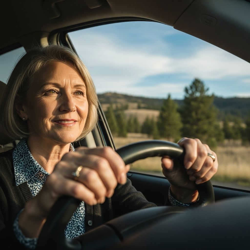 Essential guide to Idaho's driving rules for seniors, covering renewals, restrictions, and safety measures for older motorists.