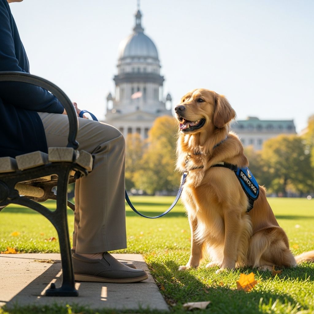 Comprehensive guide to Illinois laws protecting service dogs, emotional support animals, and handler rights in public, housing, and more.