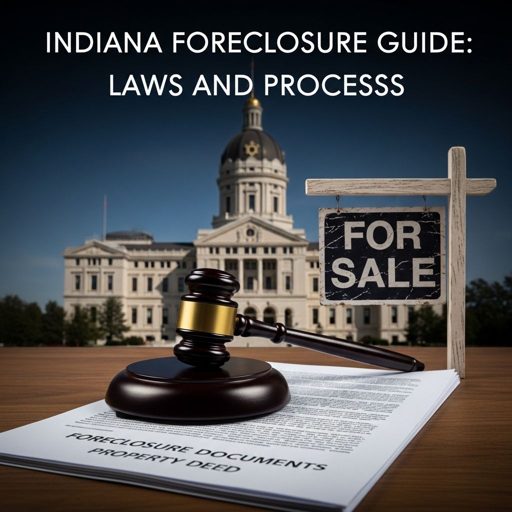 Indiana Foreclosure Guide: Laws and Processes Comprehensive guide to Indiana's judicial foreclosure rules, timelines, borrower rights, and strategies to halt proceedings effectively.