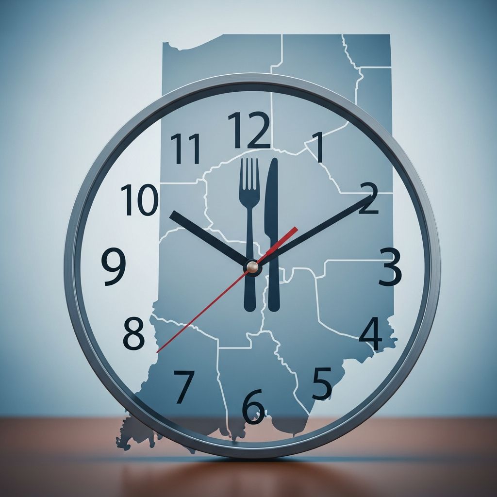 Understand Indiana's rules on meal and rest breaks for adults and minors, federal overlaps, and employer obligations.