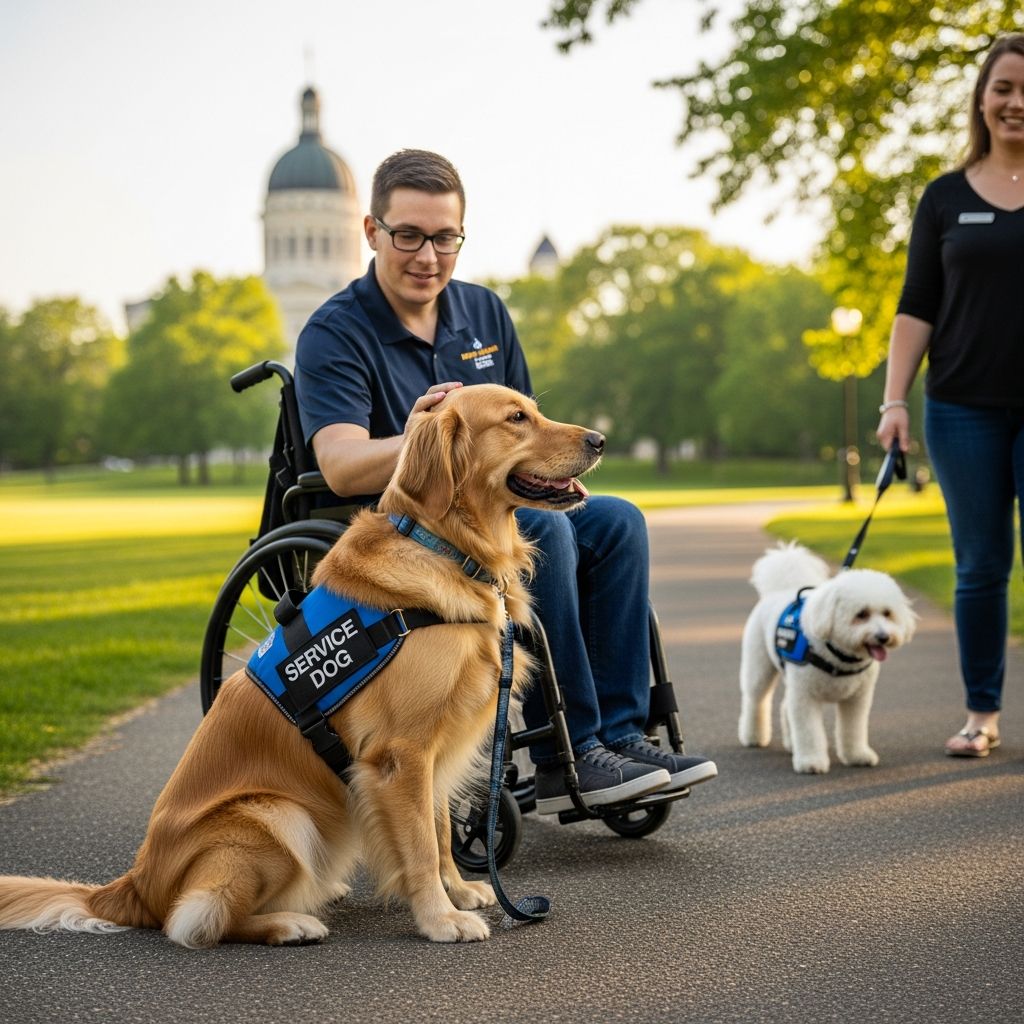 Comprehensive overview of Indiana's rules for service dogs, emotional support animals, rights, training, and housing protections.