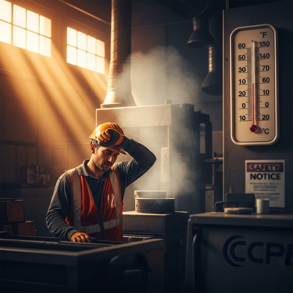 Understanding workplace heat risks indoors and legal obligations for employer compliance.