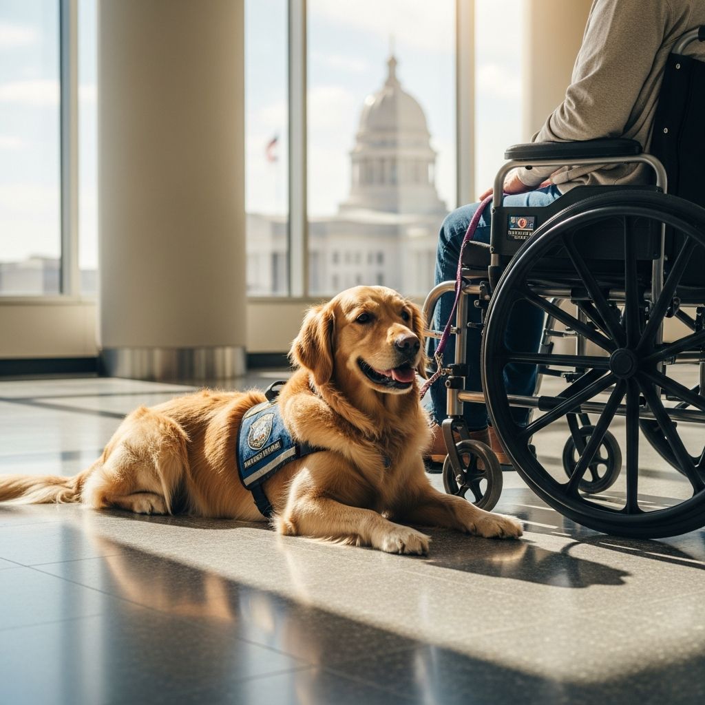 Comprehensive overview of Kansas laws protecting service dogs, guide dogs, and therapy animals in public and housing.