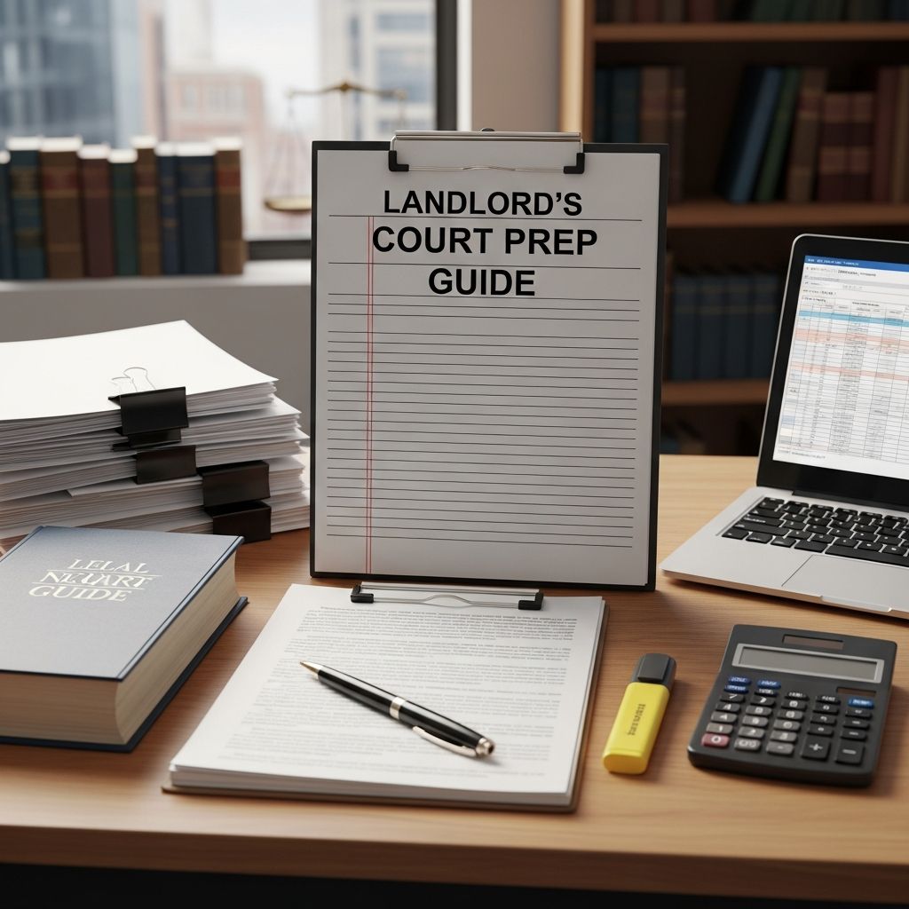 Master every step of preparing for eviction court: documents, strategies, and tips for landlords to win possession hearings confidently.