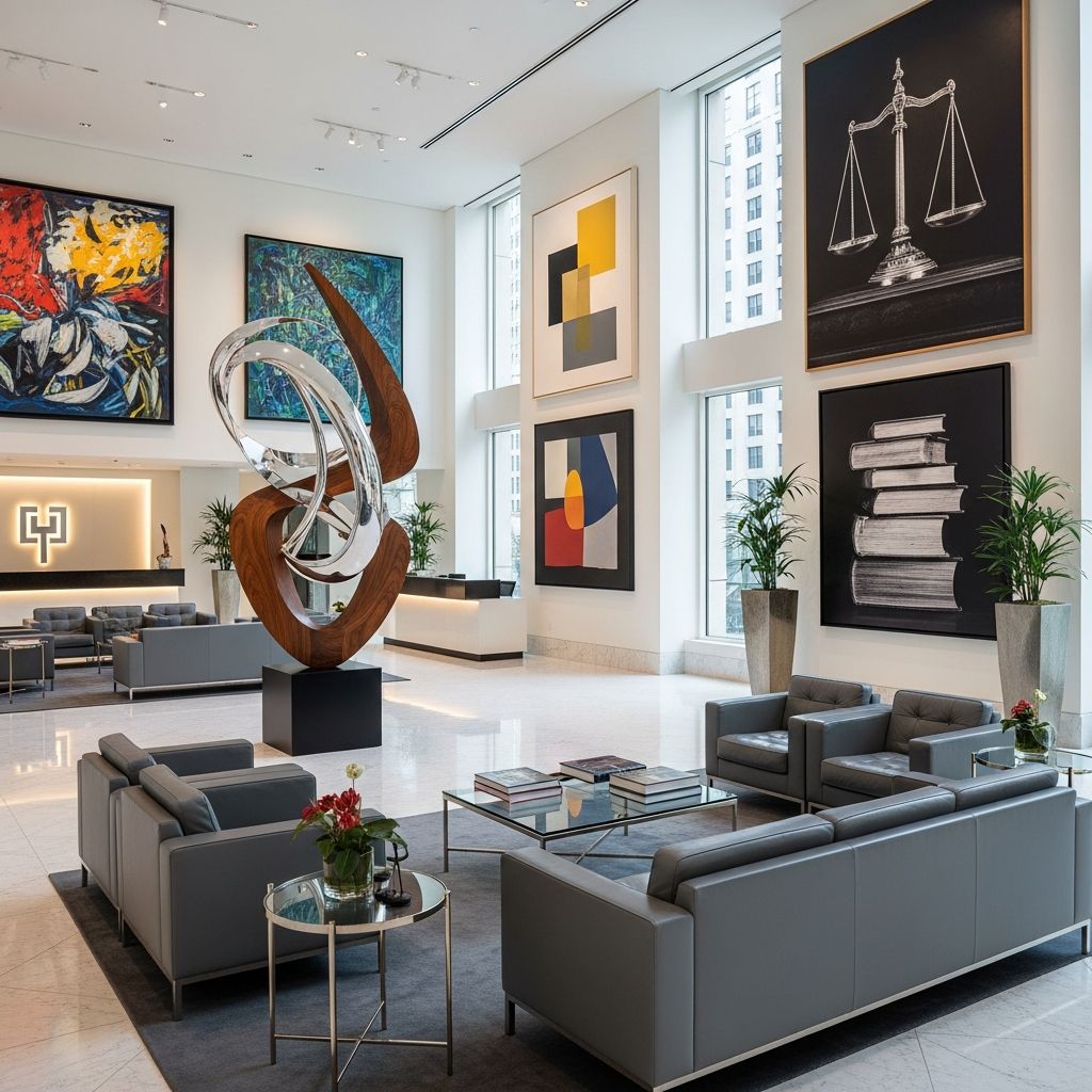 Discover how integrating art into your law firm boosts branding, employee morale, client impressions, and offers smart financial advantages.