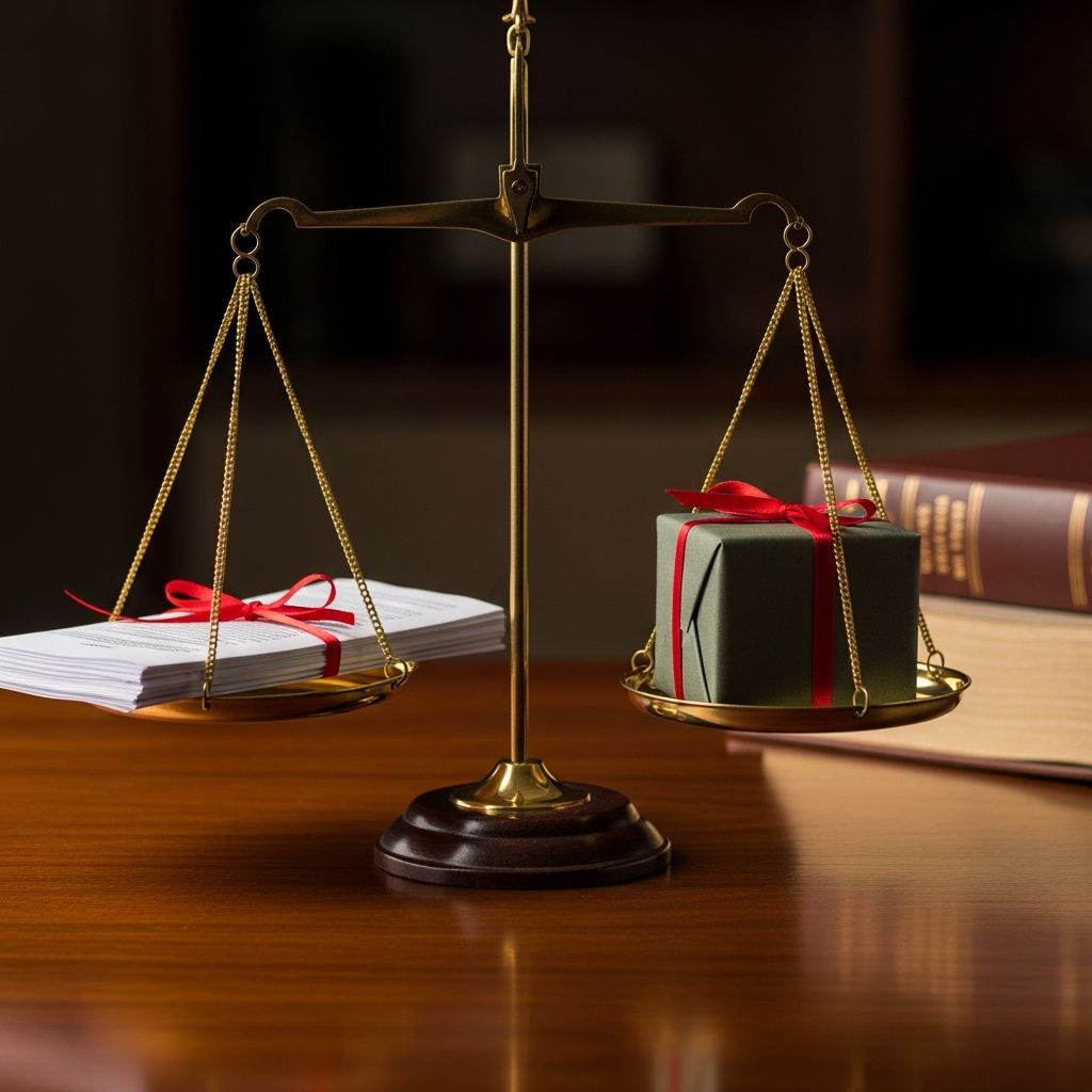 Navigating the ethical boundaries of accepting and giving gifts between lawyers and clients to maintain professional integrity.