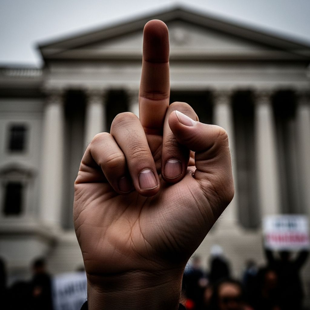 Understanding when vulgar hand gestures are protected speech under the First Amendment.