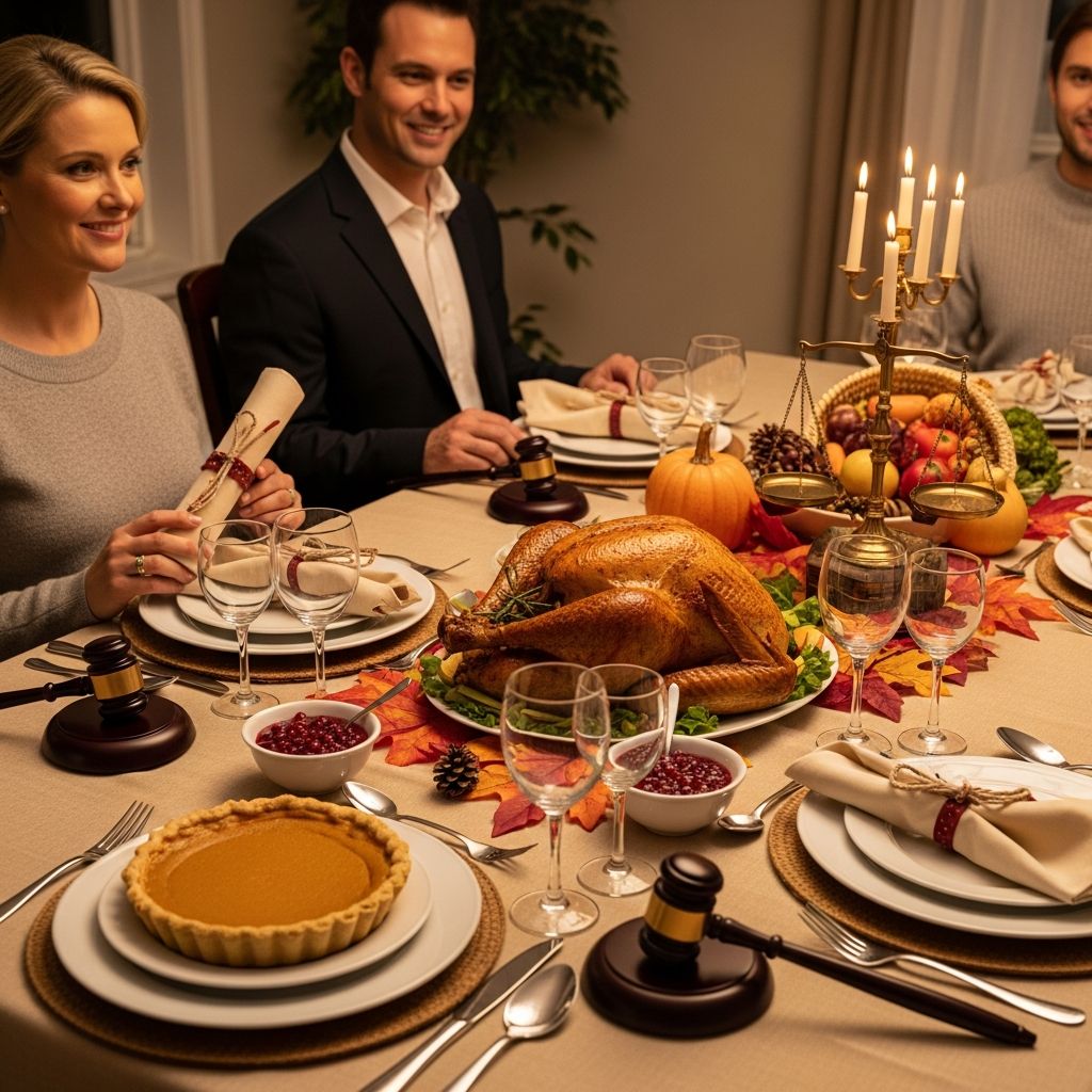 Navigate state restrictions, family disputes, and hosting obligations to ensure your Thanksgiving complies with the law while keeping peace.