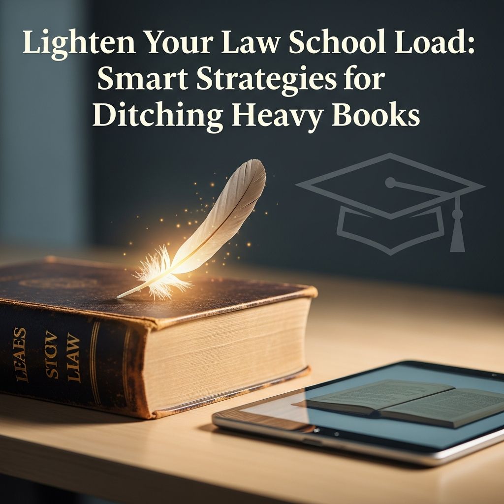 Discover practical ways to reduce physical book weight in law school using digital tools, organization hacks, and time management for a lighter, more efficient study life.