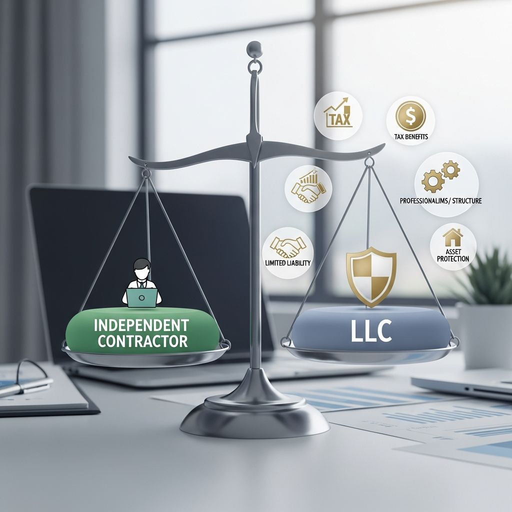 Discover if forming an LLC protects independent contractors from risks while boosting credibility and tax options.
