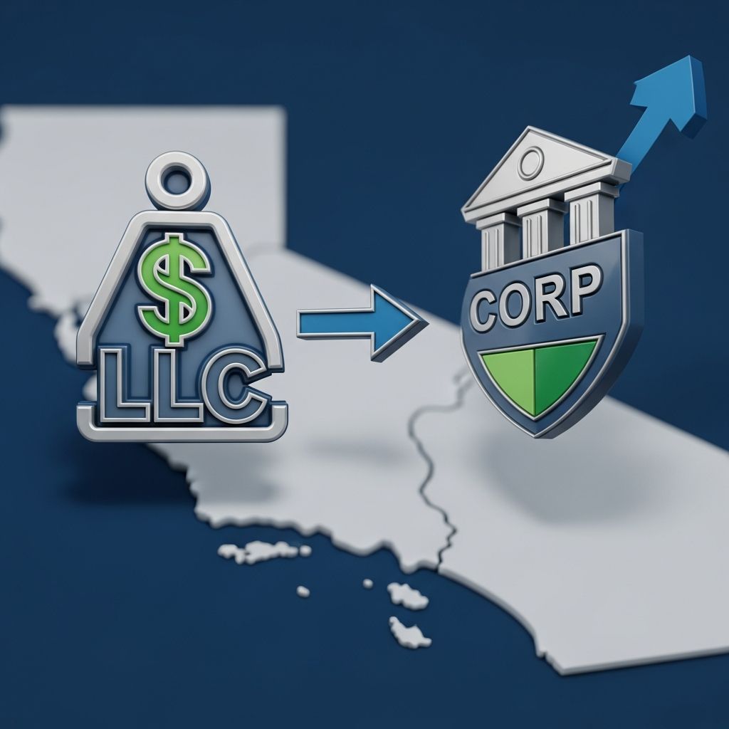 Master the process of converting your California LLC to a corporation or S corp for optimal tax benefits and growth opportunities.