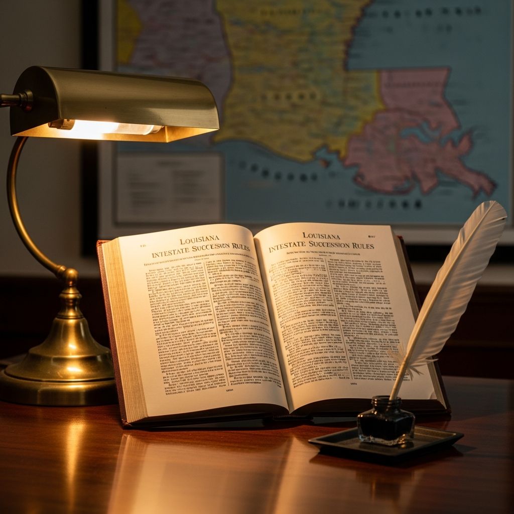 Understand how Louisiana distributes your estate without a will: from children to spouse, parents, and beyond.