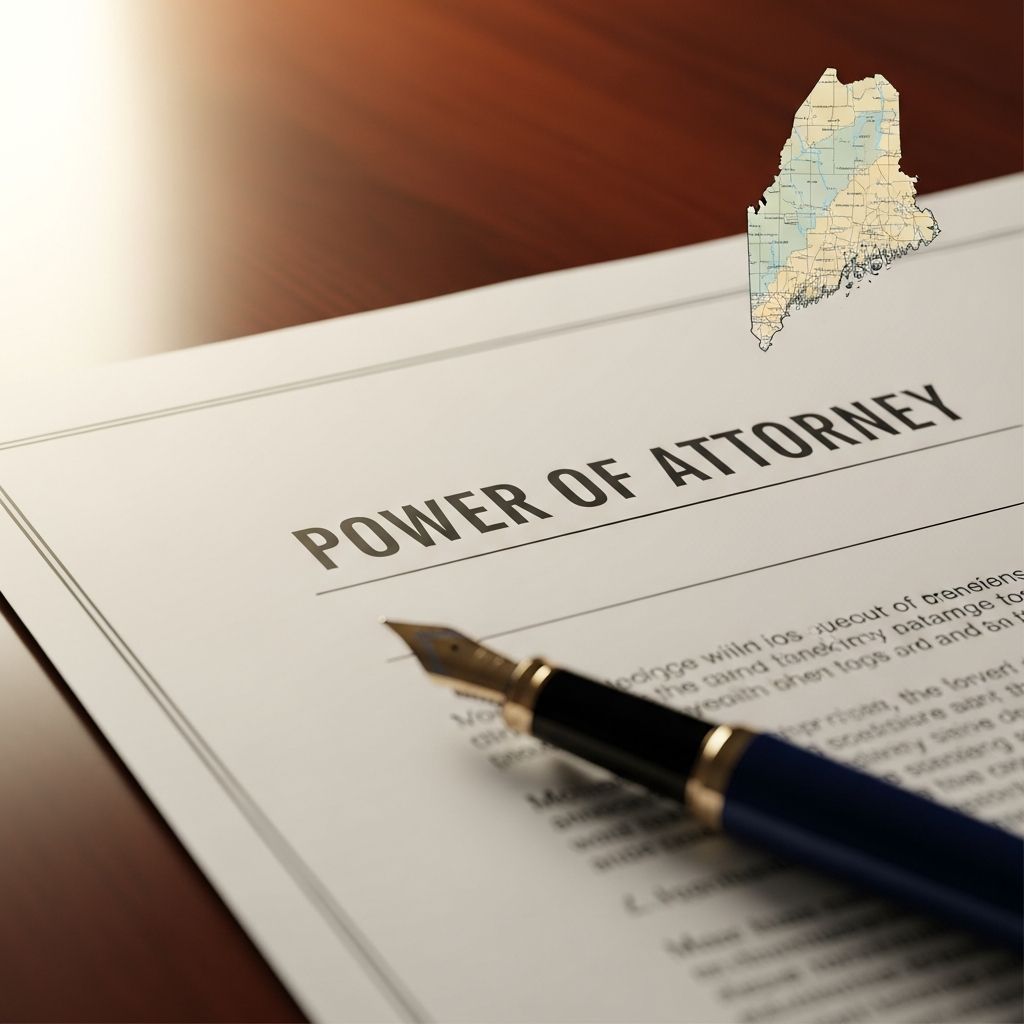 Comprehensive guide to creating, using, and managing powers of attorney under Maine's Uniform Act for effective financial and personal planning.