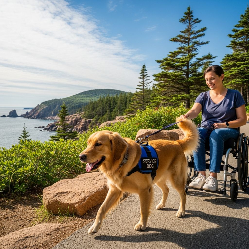 Comprehensive guide to Maine's regulations on service dogs, emotional support animals, public access, housing rights, and owner responsibilities.