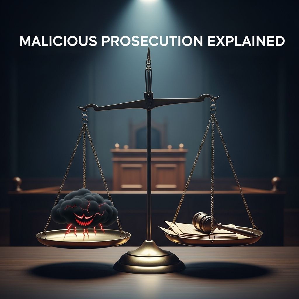 Uncover the essentials of malicious prosecution: elements, defenses, remedies, and real-world applications in civil justice.