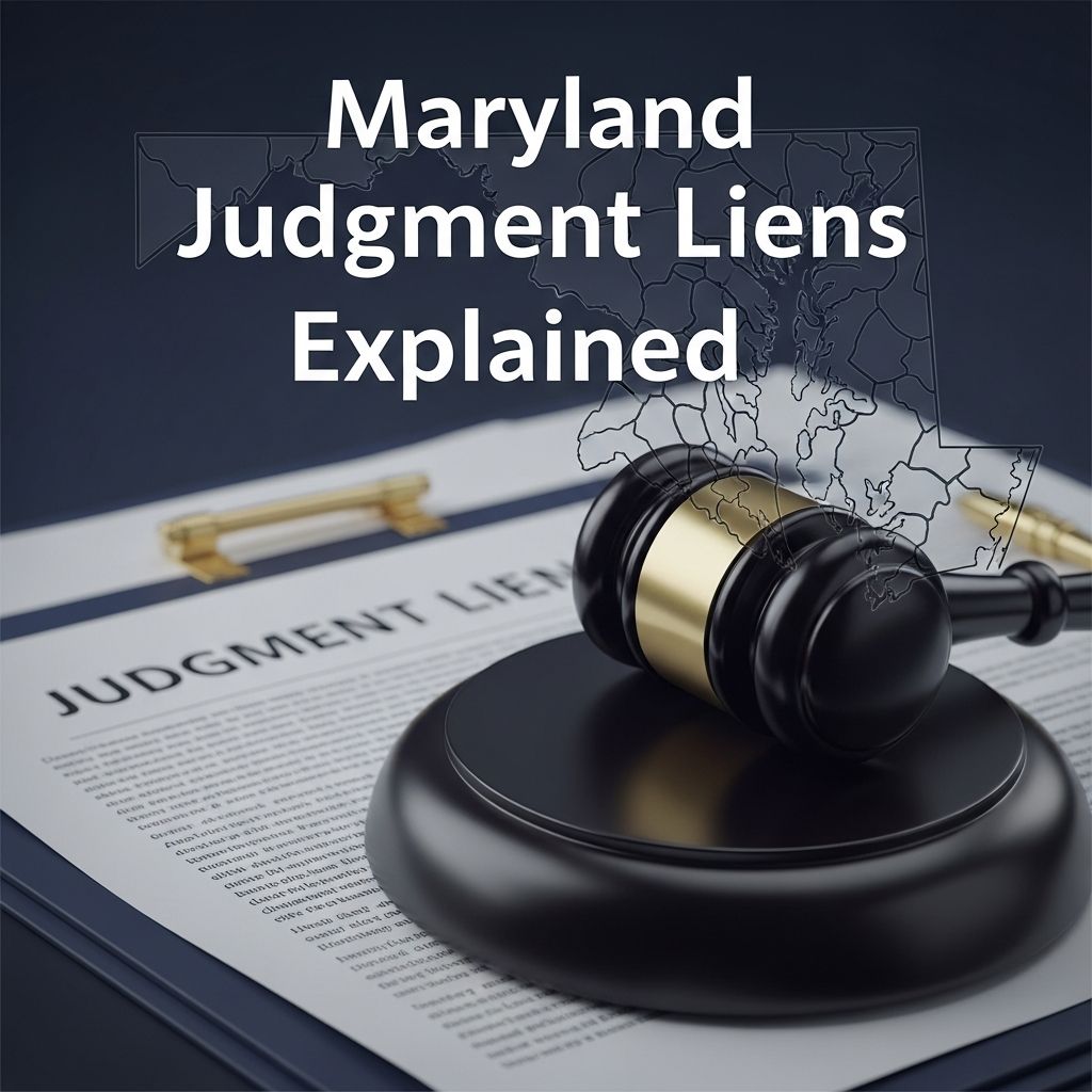Comprehensive guide to judgment liens in Maryland: creation, enforcement, duration, and strategies for creditors and debtors.