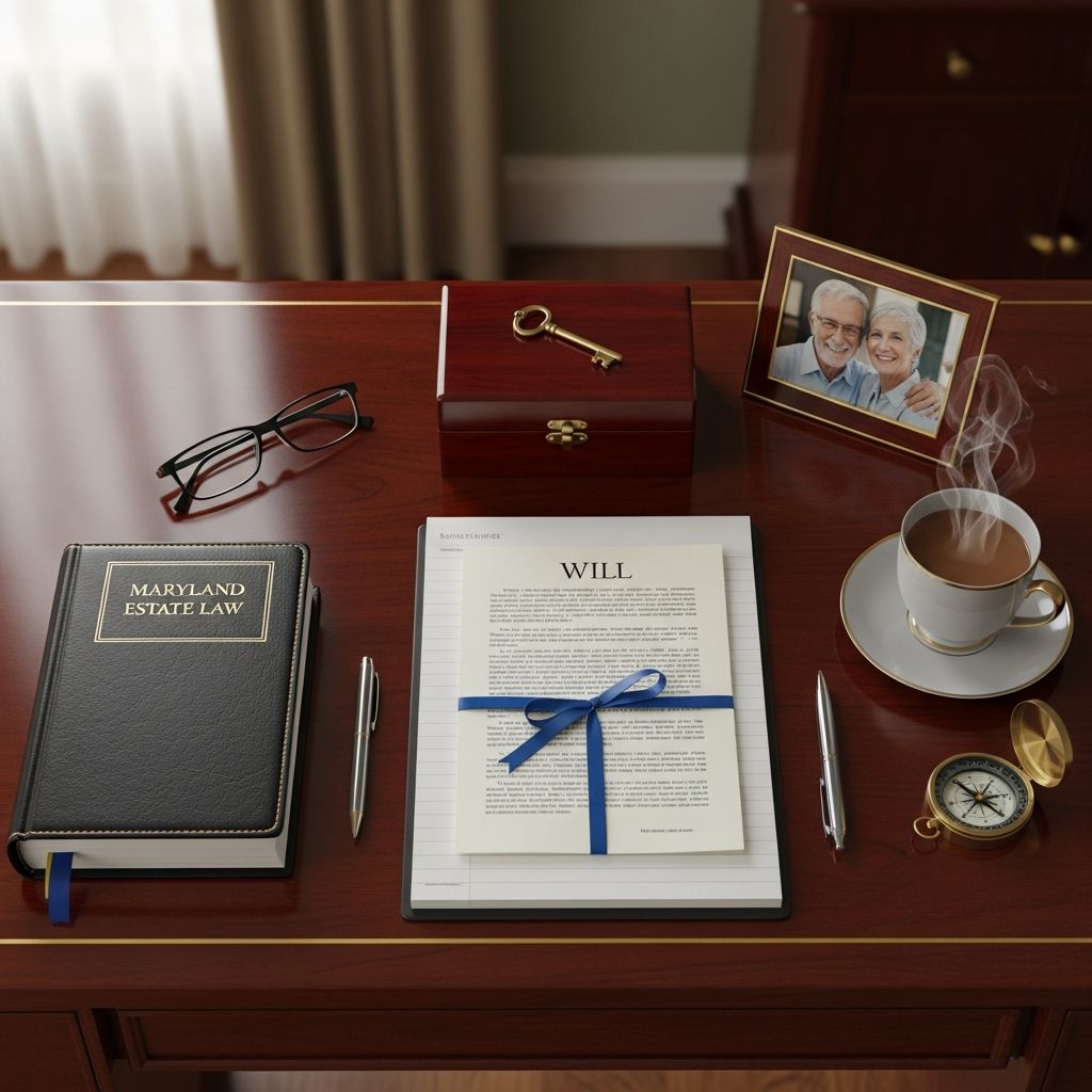 Comprehensive guide to drafting, signing, and managing a legally binding will under Maryland law for secure asset distribution.
