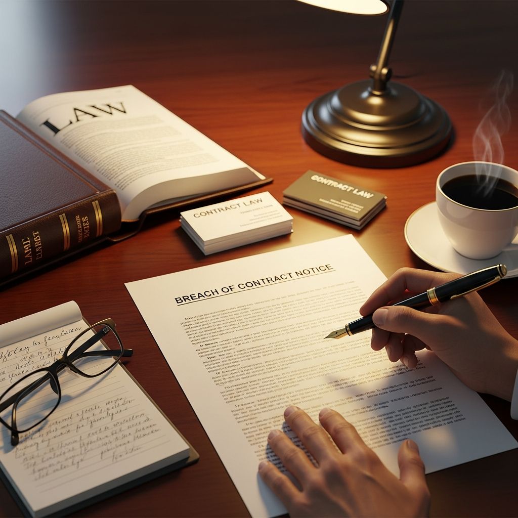 Essential guide to issuing effective breach notices, protecting your rights, and resolving disputes efficiently in contract law.