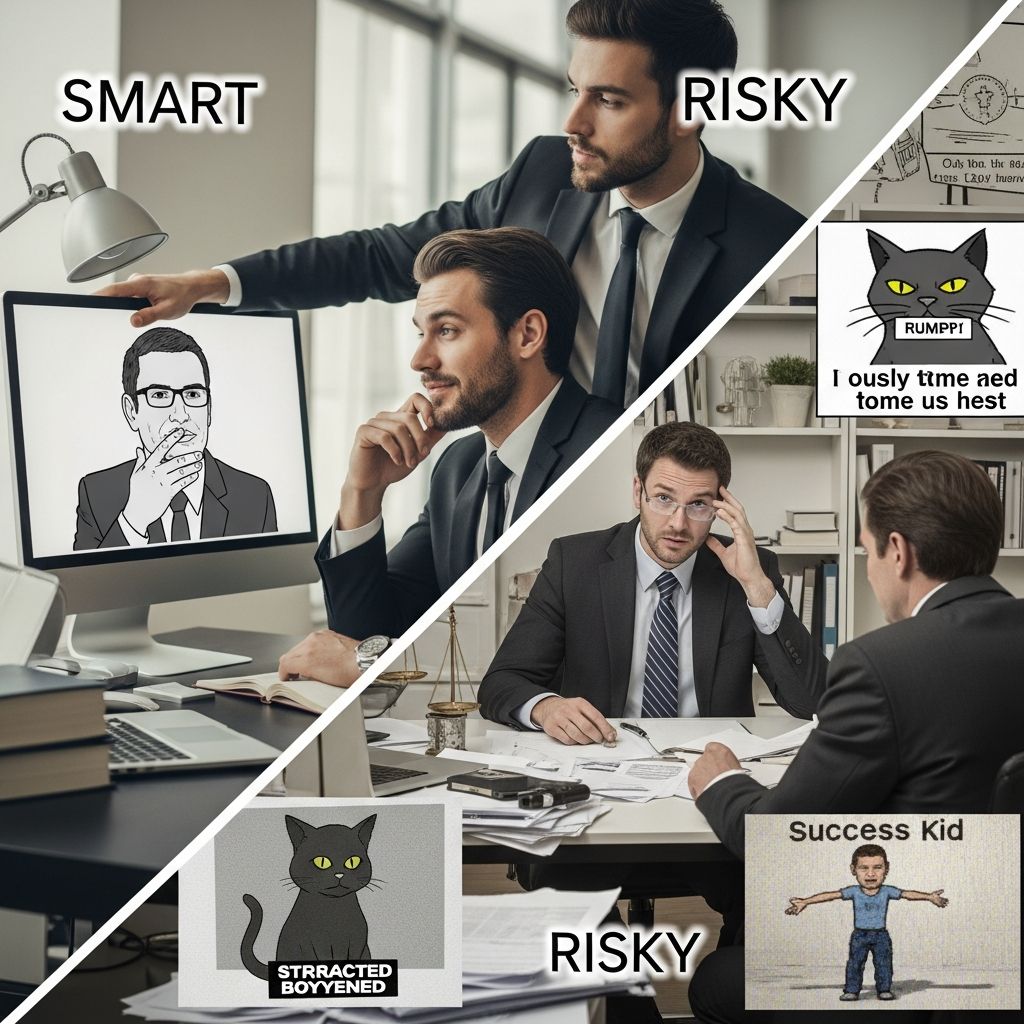 Can lawyers leverage memes for online marketing success without crossing ethical lines? Explore benefits, pitfalls, and strategies.