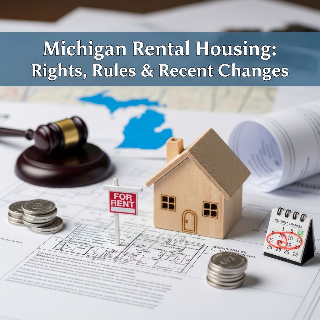 Michigan Rental Housing: Rights, Rules & Recent Changes Comprehensive guide to Michigan's landlord-tenant regulations, tenant protections, and 2025-2026 legislative reforms.