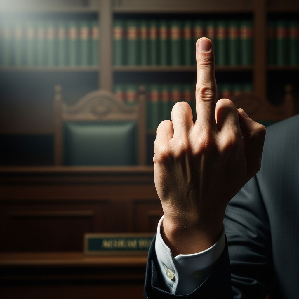 Explore how U.S. free speech law treats the raised middle finger, especially when directed at police, officials, and other authority figures.