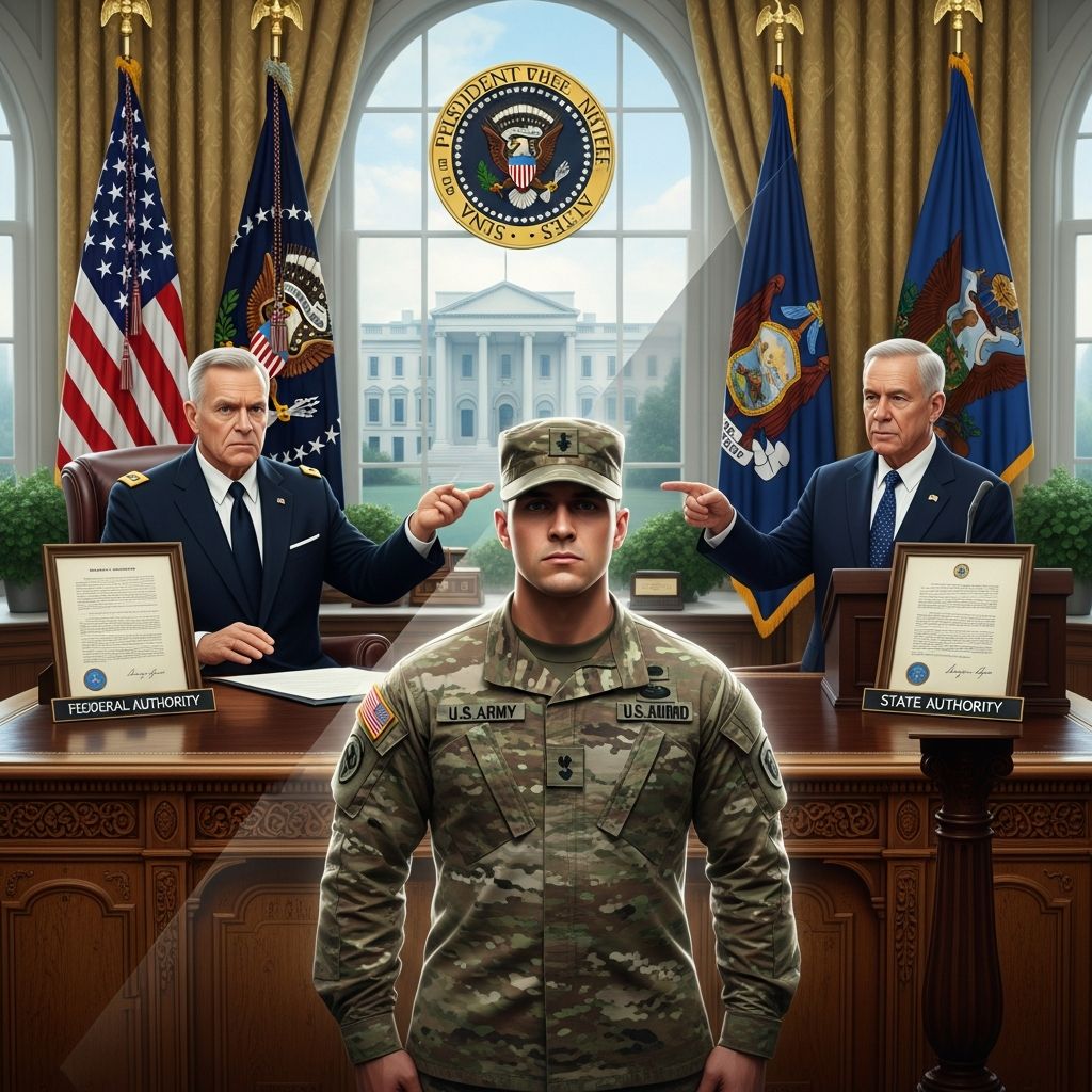 Understanding how the National Guard operates under dual command authority at state and federal levels.