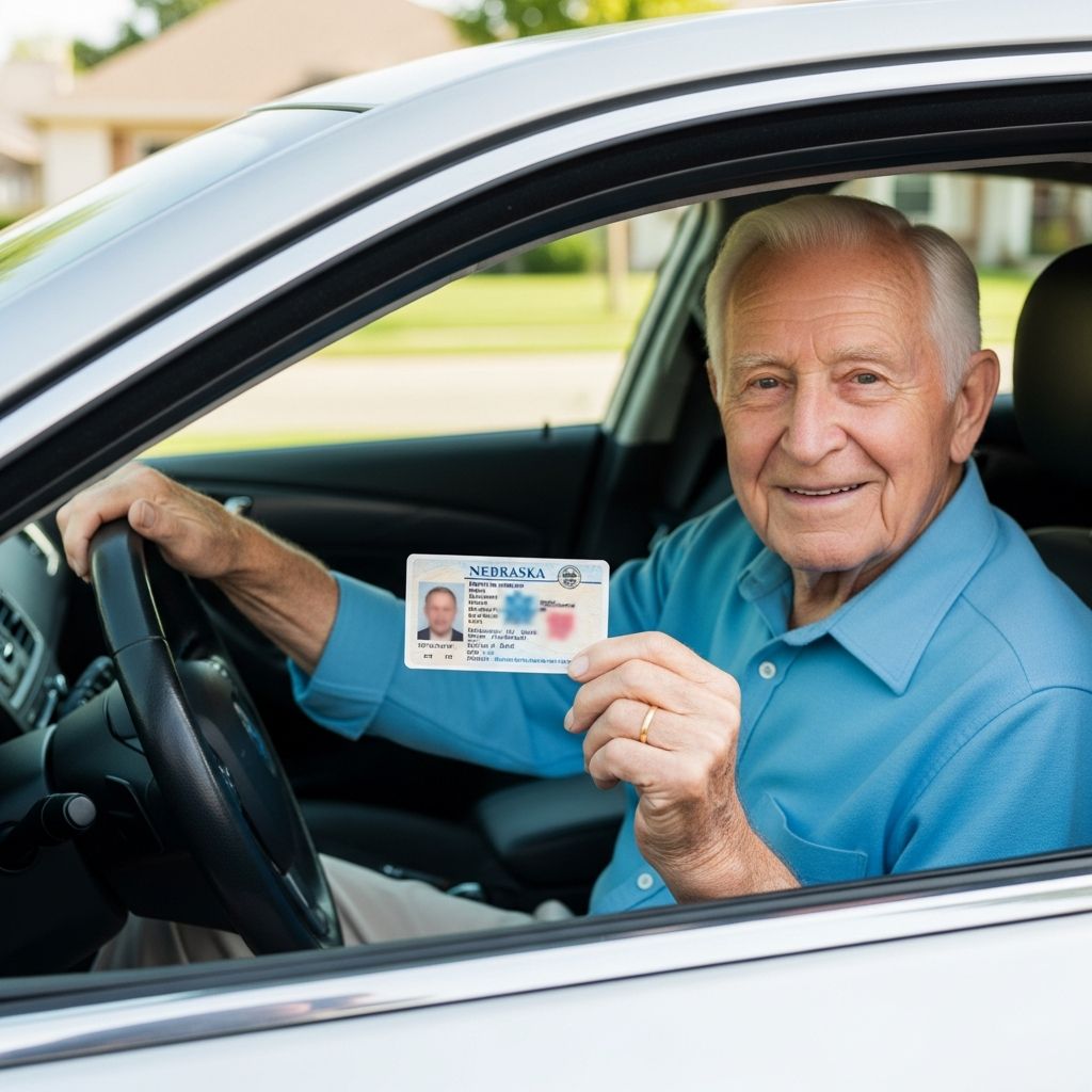 Comprehensive guide to Nebraska's licensing rules, renewal procedures, and safety standards for drivers 65 and older.