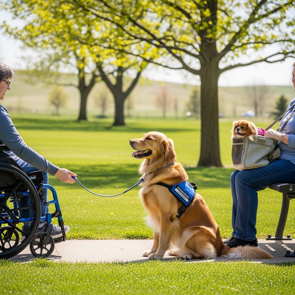 Comprehensive overview of Nebraska's regulations for service dogs, emotional support animals, public access, housing rights, and trainer protections.