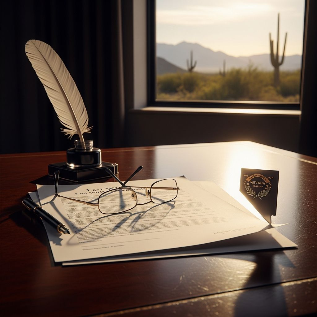 Comprehensive guide to creating a valid last will and testament in Nevada, covering legal standards, execution steps, and estate planning essentials.
